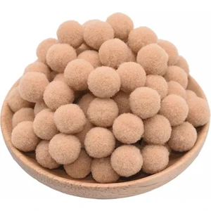 Yumuşak Keçe Yumuşak Peluş Ponpon 2 cm Çapında 100 Adet