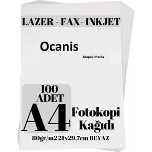 A4 Fotokopi Kağıdı 100'LÜ Paket 80 gr M²