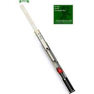 Bilyalı Frenli Teleskopik Mat Ray  36MMX45CM