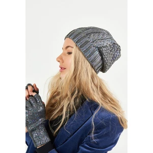 Simli Ponponsuz Akrilik Bere - PS254