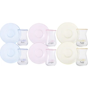 Always 12 Parça 6 Kişilik Çay Seti 130 ml