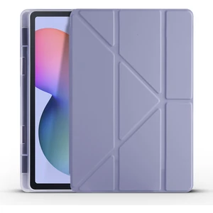 Kny Samsung Galaxy Tab S6 Lite P610 Için Kalemlikli Standlı Arkası Silikon Trifolding Kılıf