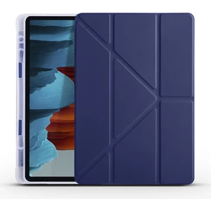 Kny Samsung Galaxy Tab S7 T870 Için Kalemlikli Standlı Arkası Silikon Trifolding Kılıf