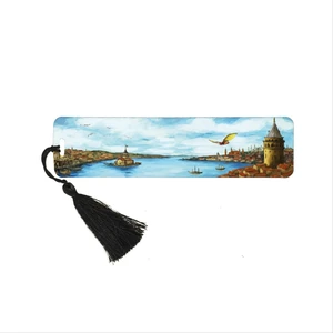 Istanbul Baskılı Püsküllü Kitap Ayracı   BOOKMARKAYRAÇ-068