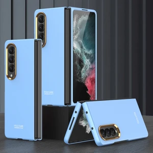 Samsung Galaxy Z Fold4 Mavi Için Gkk Ultra-Ince Telefon Kılıfı