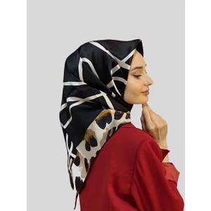 Ipekyolu Eşarp Armine Nostalji Serisi Sura Leopar Desen Ipek Eşarp