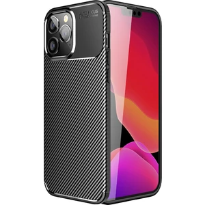 Kny Apple Iphone 14 Pro Max Kılıf Karbon Desenli Lux Negro Silikon