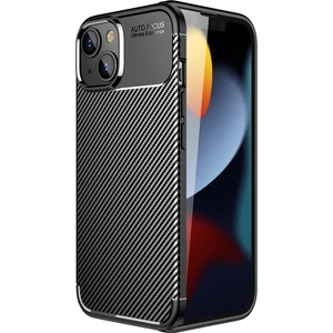 Kny Apple Iphone 14 Max Kılıf Karbon Desenli Lux Negro Silikon