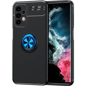 Kny Samsung Galaxy A23 Kılıf Yüzüklü Manyetik Ravel Silikon