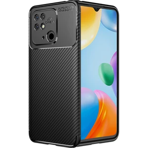 Kny Xiaomi Redmi 10C Kılıf Karbon Desenli Lux Negro Silikon