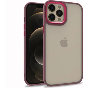 Kny Apple Iphone 12 Pro Max Kılıf Silikon Kenarlı Renkli Arkası Şeffaf Flora Kapak