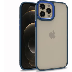 Kny Apple Iphone 12 Pro Max Kılıf Silikon Kenarlı Renkli Arkası Şeffaf Flora Kapak