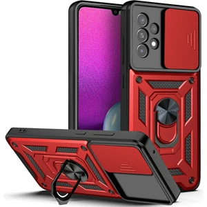 Kny Samsung Galaxy A33 Kılıf Ultra Korumalı Yüzüklü Manyetik Sürgülü Vega Kapak