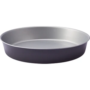 Silver Elegance Yuvarlak Karbon Çelik Tepsi 28 cm