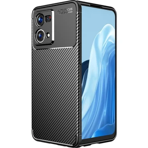Kny Oppo Reno 7 Kılıf Karbon Desenli Lux Negro