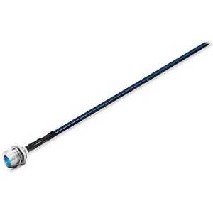 12V LED Şase Tip Mercekli Kablolu 1 Adet Mavi  Difused - 15 cm