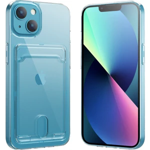 Kny Apple Iphone 13 Kılıf Ultra Korumalı Şeffaf Kart Koymalı Ensa Kapak