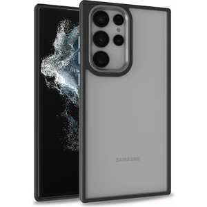 Kny Samsung Galaxy S22 Ultra Kılıf Silikon Kenarlı Arkası Şeffaf Renkli Flora Kapak