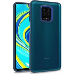 Kny Xiaomi Redmi Note 9 Pro Kılıf Silikon Kenarlı Arkası Şeffaf Renkli Flora Kapak