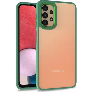 Kny Samsung Galaxy A52 Kılıf Silikon Kenarlı Arkası Şeffaf Renkli Flora Kapak