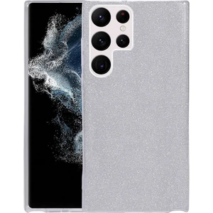 Kny Samsung Galaxy S22 Ultra Kılıf Simli Parlak Shining Silikon