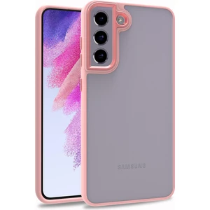 Kny Samsung Galaxy S21 Fe Kılıf Silikon Kenarlı Renkli Flora Kapak