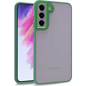 Kny Samsung Galaxy S21 Fe Kılıf Silikon Kenarlı Renkli Flora Kapak