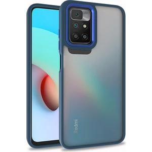 Kny Xiaomi Redmi 10 Kılıf Silikon Kenarlı Renkli Flora Kapak