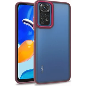 Kny Xiaomi Redmi Note 11 Kılıf Silikon Kenarlı Renkli Flora Kapak