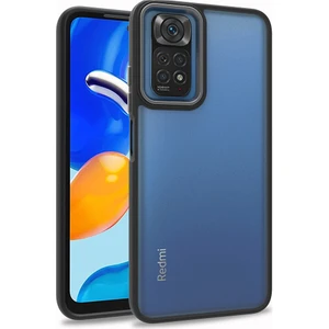 Kny Xiaomi Redmi Note 11 Kılıf Silikon Kenarlı Renkli Flora Kapak