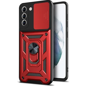 Kny Galaxy S21 Fe Kılıf Ultra Korumalı Yüzüklü Manyetik Sürgülü Vega Kapak