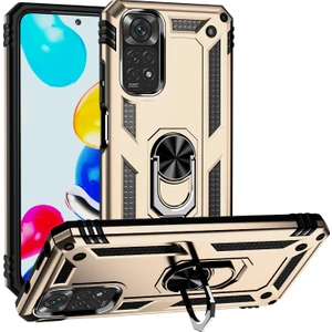 Kny Xiaomi Redmi Note 11S Kılıf Ultra Korumalı Yüzüklü Manyetik Vega Kapak