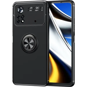 Kny Xiaomi Poco X4 Pro 5g Kılıf Yüzüklü Manyetik Ravel Silikon