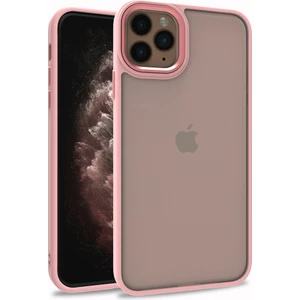 Kny Apple Iphone 11 Pro Max Kılıf Silikon Kenarlı Arkası Şeffa Renkli Flora Sert Kapak