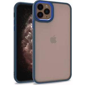 Kny Apple Iphone 11 Pro Max Kılıf Silikon Kenarlı Arkası Şeffa Renkli Flora Sert Kapak
