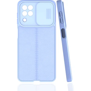 Kny Samsung Galaxy A22 Kılıf Deri Desenli Kamera Korumalı Sürgülü Niss Silikon