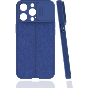 Kny Apple Iphone 13 Pro Max Kılıf Deri Desenli Kamera Korumalı Sürgülü Niss Silikon