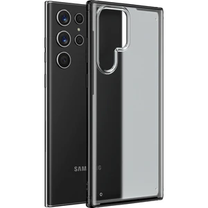 Kny Samsung Galaxy S22 Ultra Kılıf Silikon Kenarlı Buzlu Volks Kapak