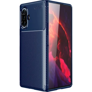 Kny Xiaomi Redmi K40 Gaming Kılıf Karbon Desenli Lux Negro Silikon