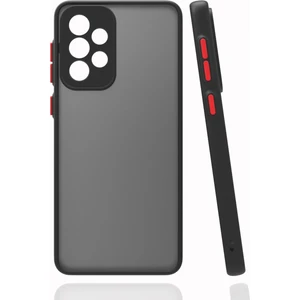 Kny Samsung Galaxy A72 Kılıf Renkli Kenarlı Buzlu Kamera Korumalı Hux Kapak