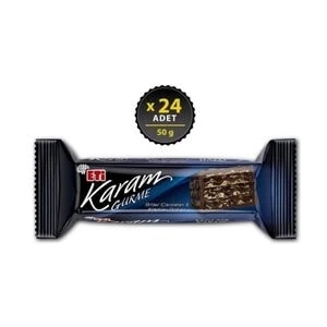 Karam Gurme Bitter Çikolatalı Gofret 50 gr x 24 Adet