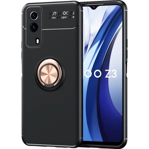 Kny Vivo Y53S Kılıf Yüzüklü Manyetik Ravel Silikon