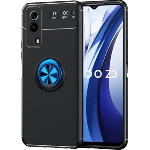 Kny Vivo Y53S Kılıf Yüzüklü Manyetik Ravel Silikon