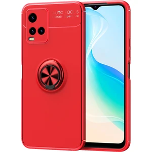 Kny Vivo Y21 Kılıf Yüzüklü Manyetik Ravel Silikon