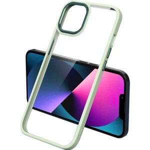 Kny Apple Iphone 12 Pro Max Kılıf Renkli Silikon Kenarlı Şeffaf Krom Kapak