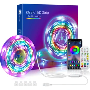 Leyan Creation LED Şerit 1M-10M Rgbıc 5050 Bluetooth Uygulama Kontrolü Efekt Işıklarını Takip Etme Esnek Bant Diyot Şerit (Yurt Dışından)