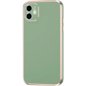 Kny Apple Iphone 12 Kılıf Renkli Parlak Kenarlı Laser Bark Silikon
