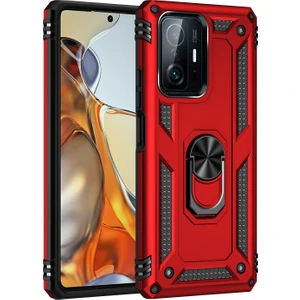 Kny Xiaomi Mi 11T Kılıf Ultra Korumalı Yüzüklü Standlı Manyetik Vega Kapak