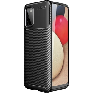 Kny Samsung Galaxy A03S Kılıf Karbon Desenli Lux Negro Silikon