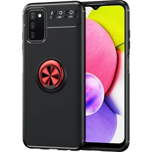 Kny Samsung Galaxy A03S Kılıf Yüzüklü Manyetik Ravel Silikon